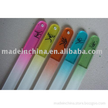 Glass nail file with your LOGO &amp;rhinestones